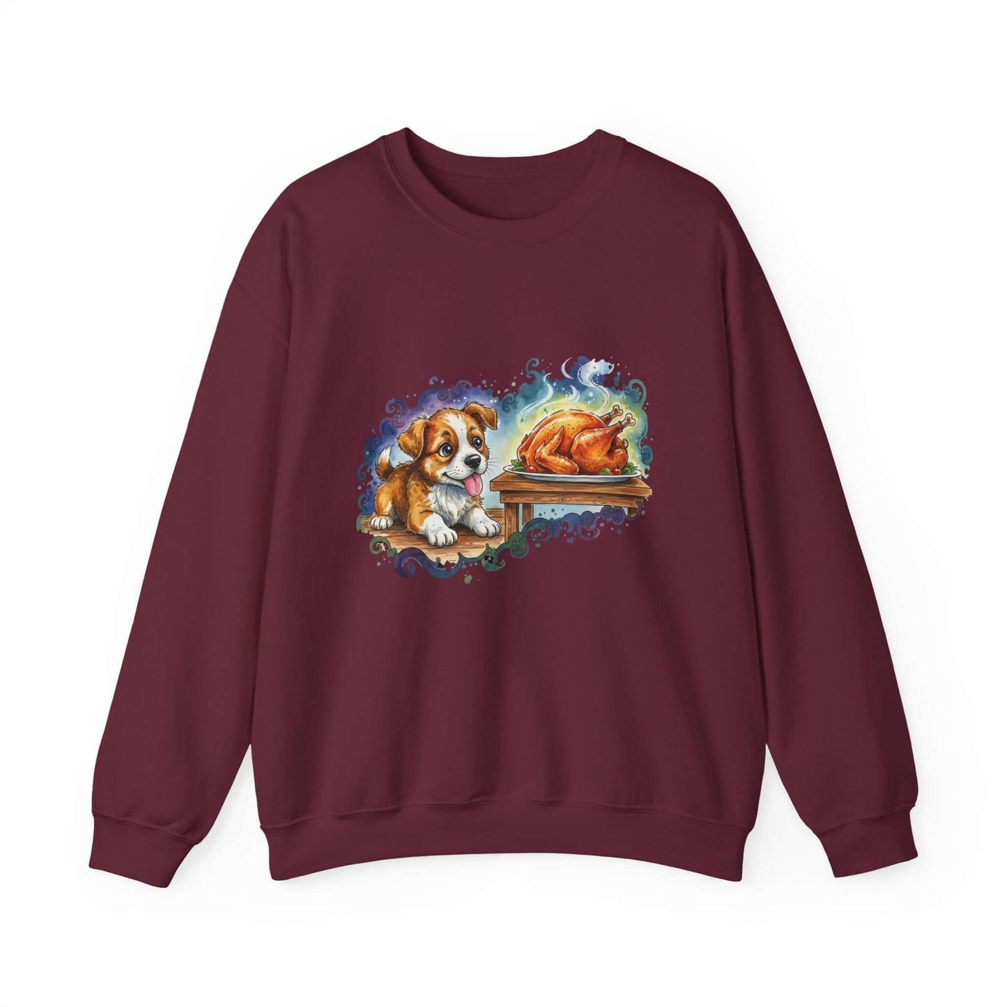 Watercolor Dog painting Unisex Crewneck Sweatshirt style 3