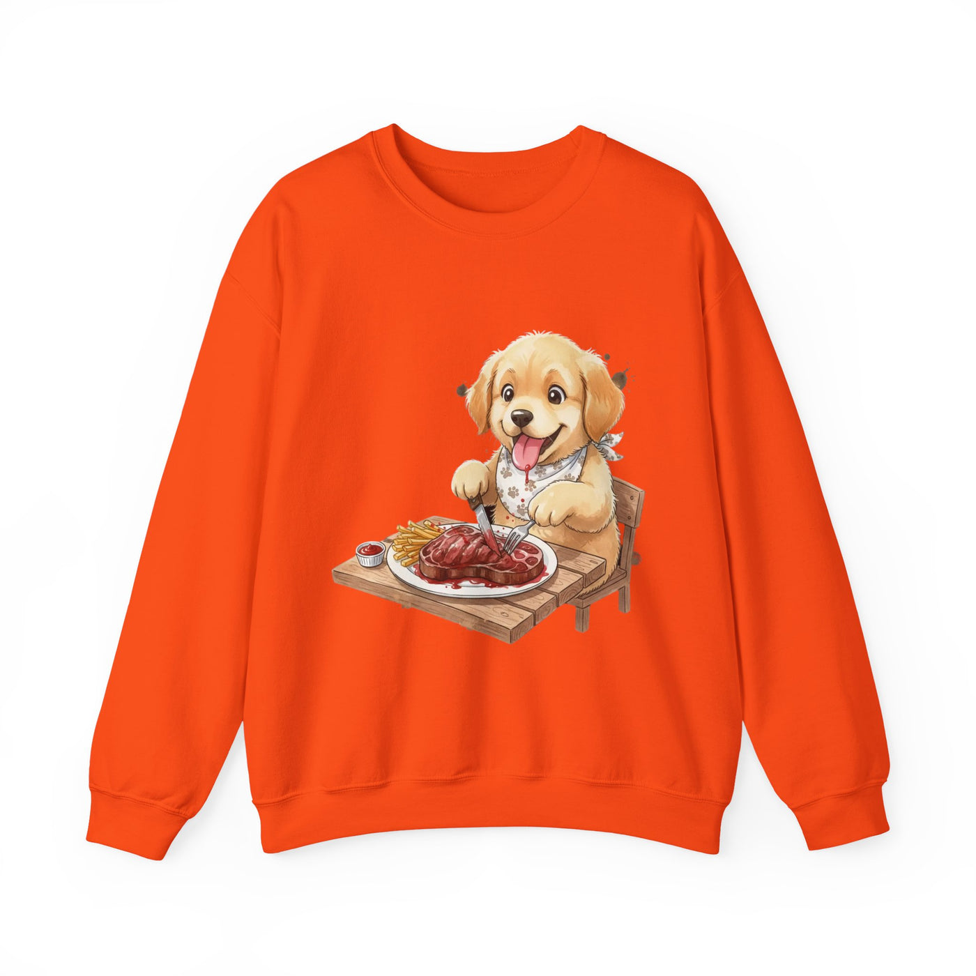 Watercolor painting style 4 Men & Women Cute Cat Pile Crewneck Sweatshirt