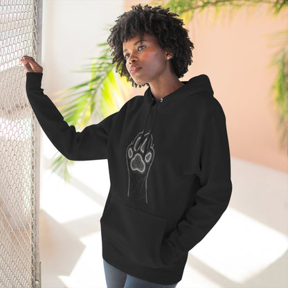 Cat Paw-Inspired Cozy Comfort Unisex Fleece Hoodie