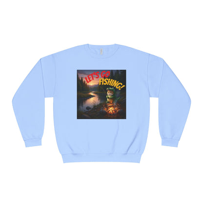 Crocodile Cat Fishing Unisex NuBlend Sweatshirt style 1