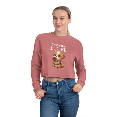 Cropped Dog Lover Sweatshirt - You're My Love style 1