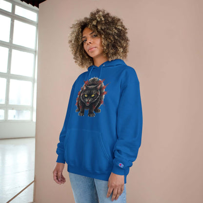 Mad Cat Men and Women Champion Hoodie style 3