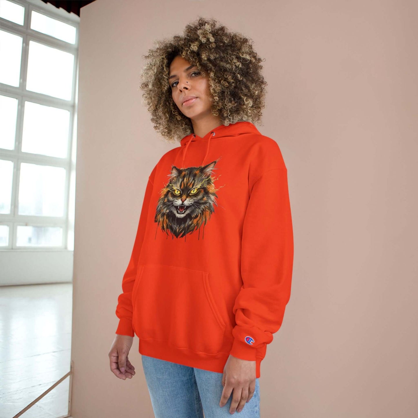 Mad Cat Men and Women Champion Hoodie style 1