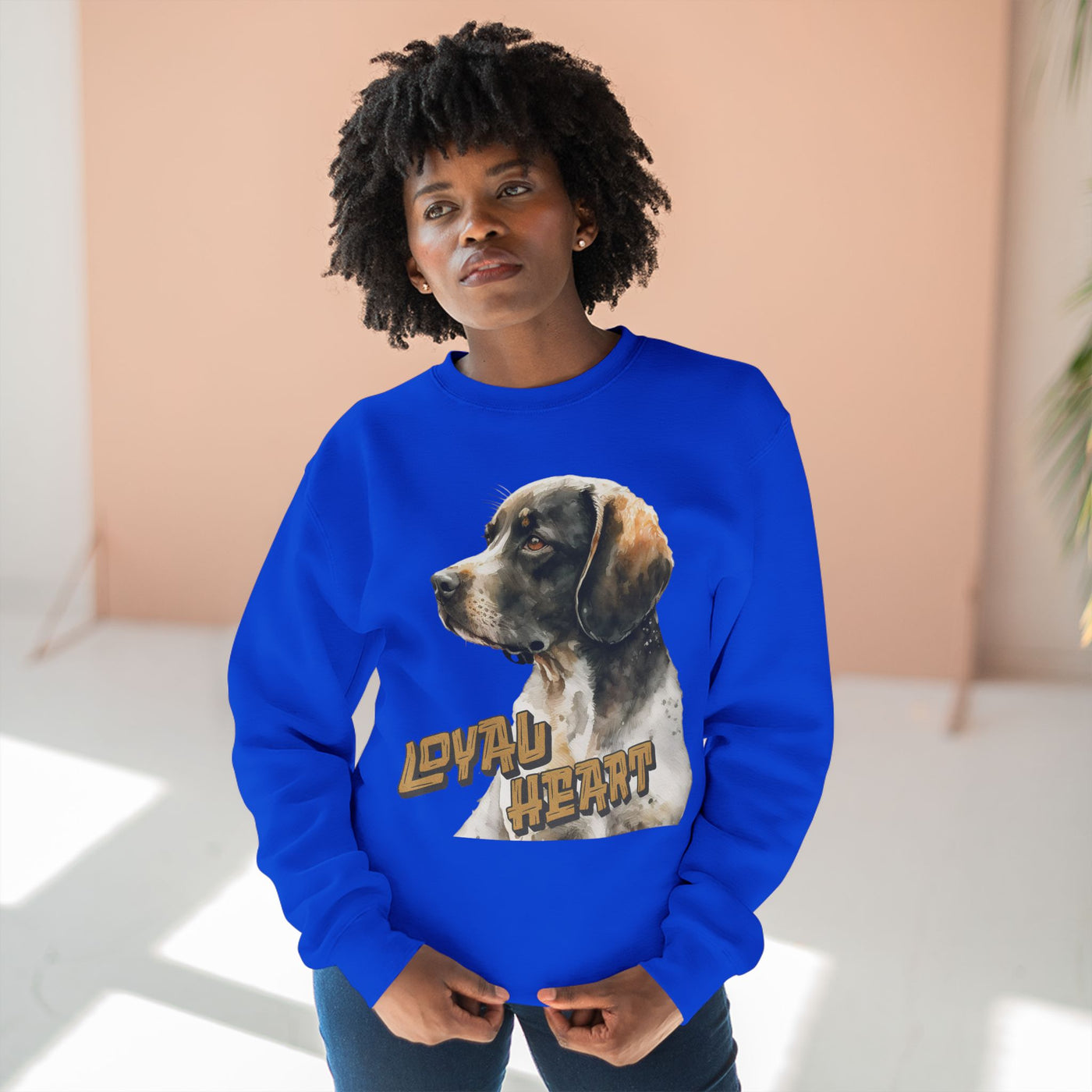 "Loyal Heart" Dog Lover style 4 Unisex Crewneck Sweatshirt