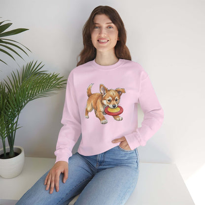 Watercolor Dog painting Unisex Crewneck Sweatshirt style 5