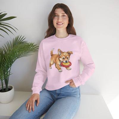 Watercolor painting style 8 Men & Women Cute Cat Pile Crewneck Sweatshirt