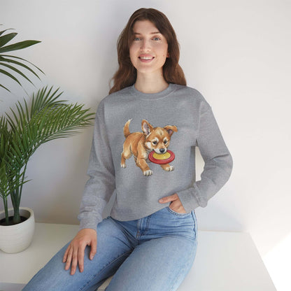 Watercolor Dog painting Unisex Crewneck Sweatshirt style 5
