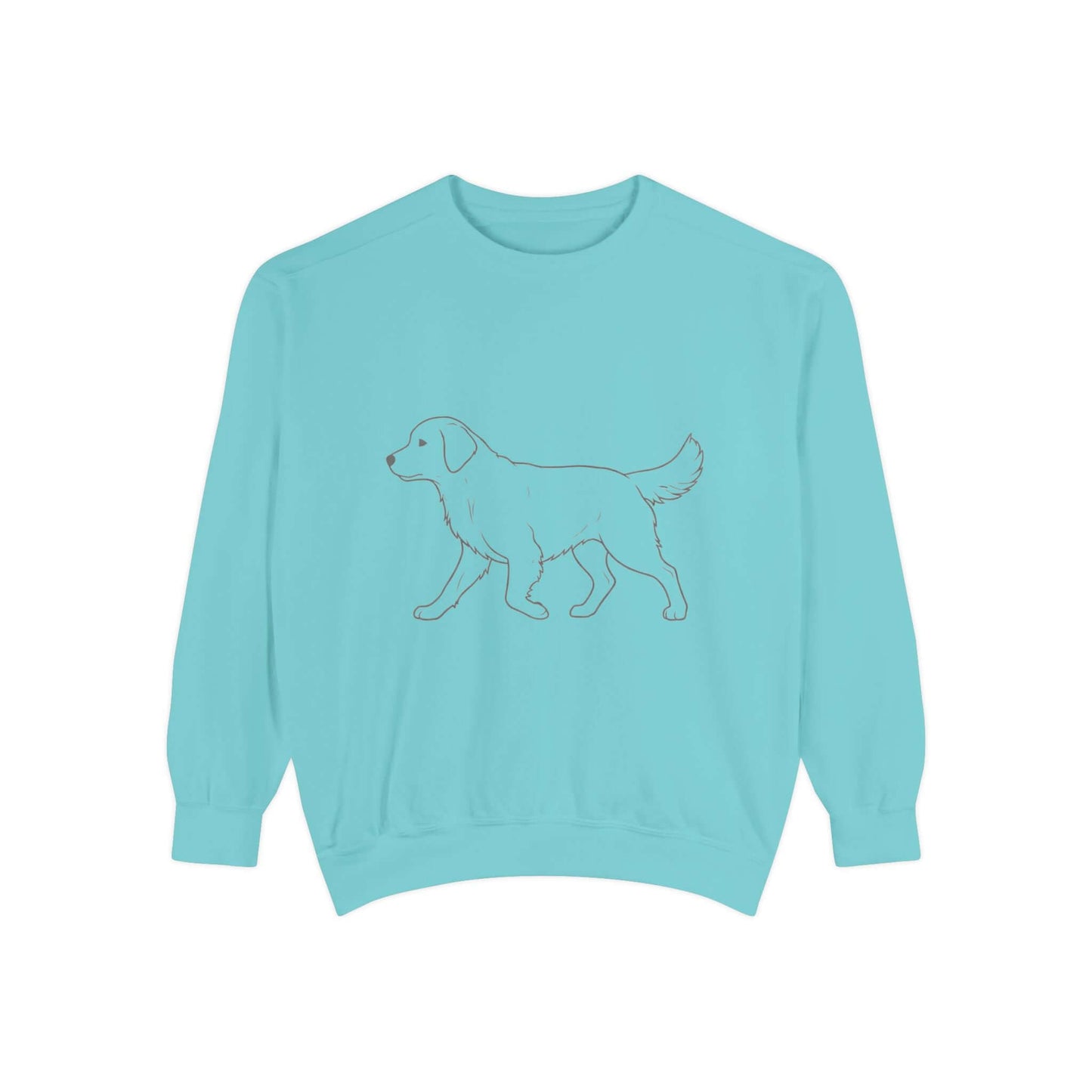 Walking Dog Shadow Cozy Graphic Unisex Crewneck Sweatshirt style 1