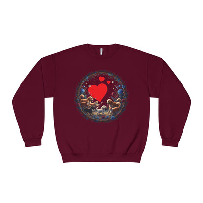 Cats & Dogs Full of Love Unisex NuBlend Crewneck Sweatshirt