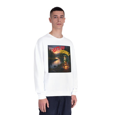Crocodile Cat Fishing style 1 Unisex NuBlend® Crewneck Sweatshirt