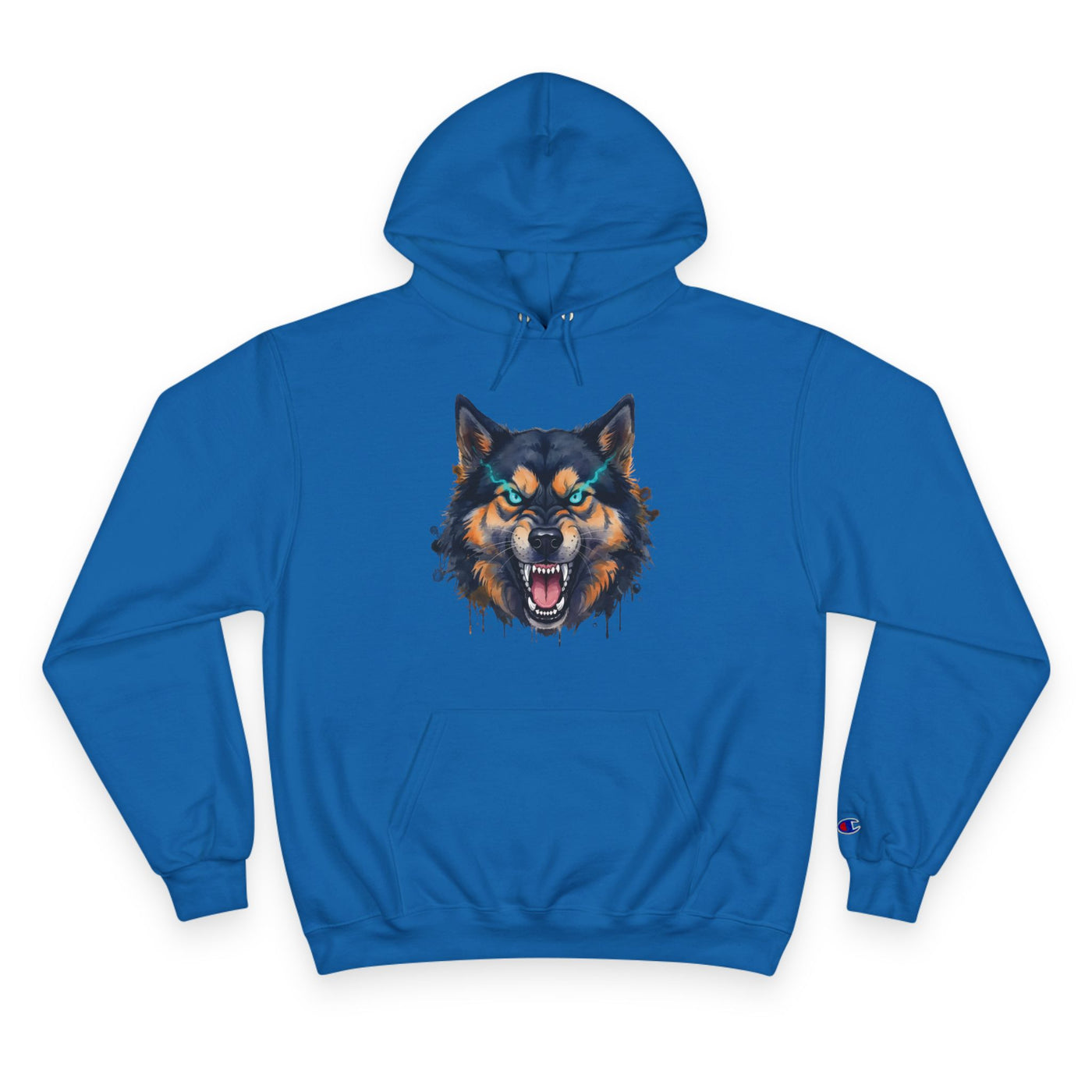 Angry Dog style 1 Men and Women Champion Hoodie