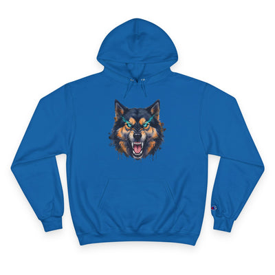 Angry Dog style 1 Men and Women Champion Hoodie