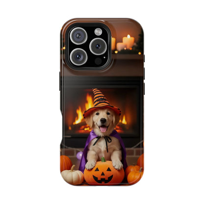 Halloween cute puppy photo style 1 Magnetic Impact-Resistant Phone Case, Cute Dog Design, Pet Owner Gift, Animal Lover Accessory, Birthday Gift for Dog Lovers