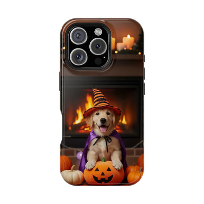 Halloween cute puppy photo style 1 Magnetic Impact-Resistant Phone Case, Cute Dog Design, Pet Owner Gift, Animal Lover Accessory, Birthday Gift for Dog Lovers