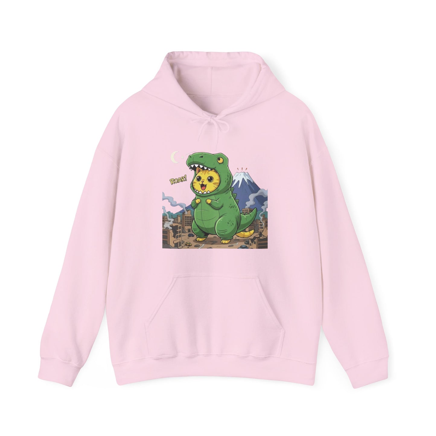 Cat cosplay Godzilla Funny Design Unisex Hoodie style 1