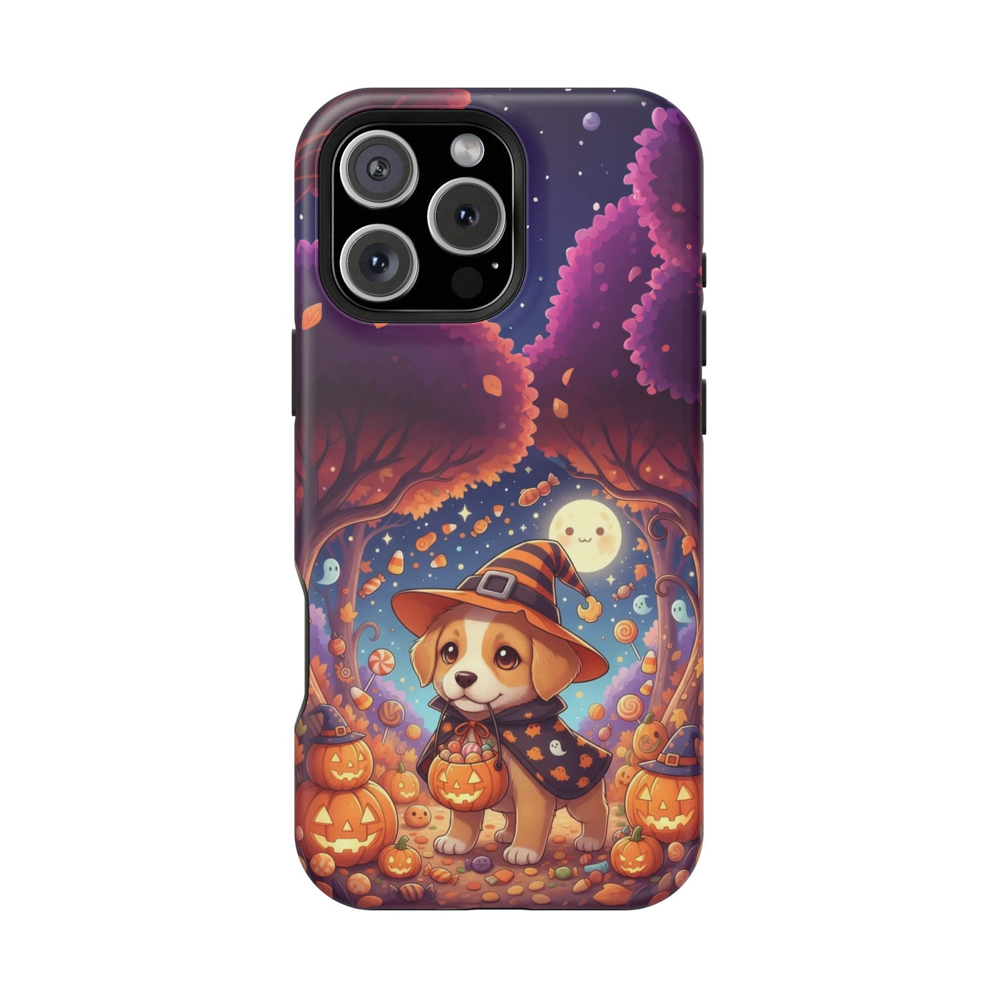 Halloween cute puppy anime style 1 Magnetic Impact-Resistant Phone Case, Cute Dog Design, Pet Owner Gift, Animal Lover Accessory, Birthday Gift for Dog Lovers