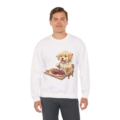 Watercolor Dog painting Unisex Crewneck Sweatshirt style 1