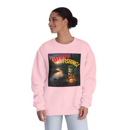 Crocodile Cat Fishing Unisex NuBlend Sweatshirt style 1