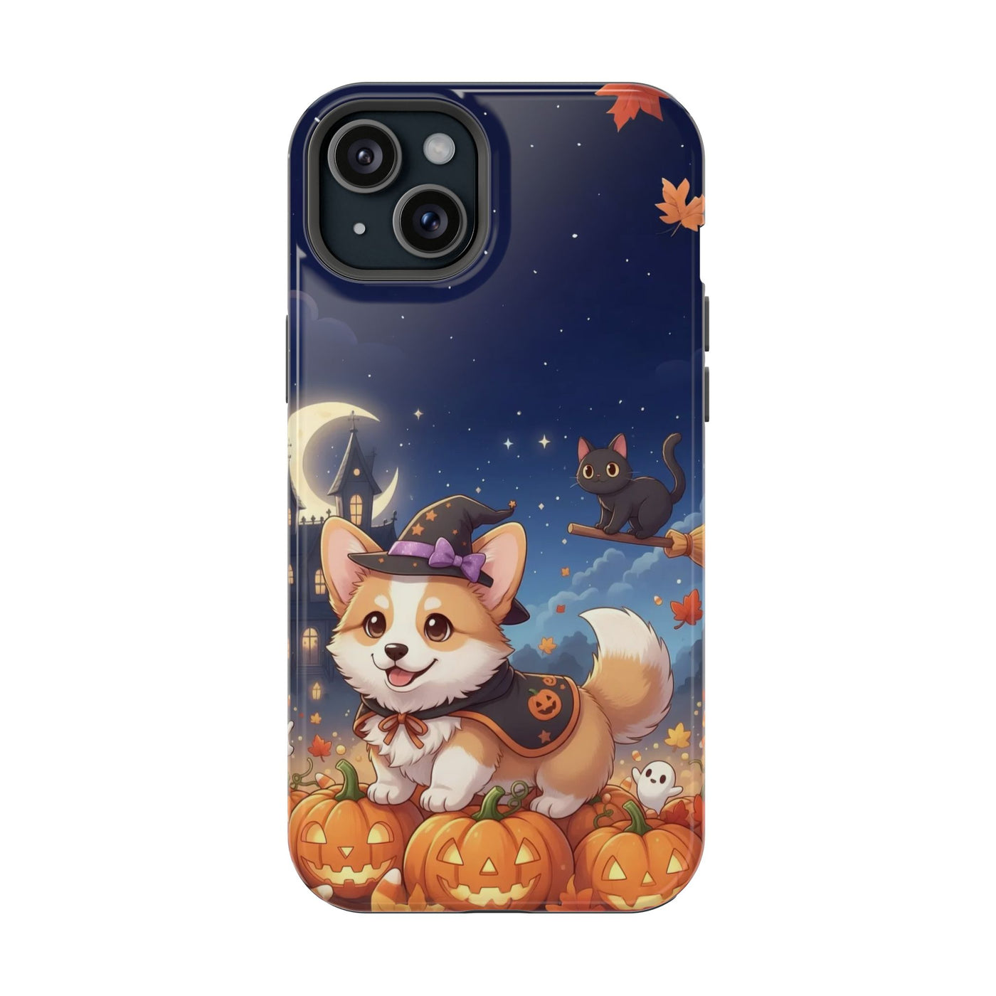 Halloween cute puppy anime style 4 Magnetic Impact-Resistant Phone Case, Cute Dog Design, Pet Owner Gift, Animal Lover Accessory, Birthday Gift for Dog Lovers