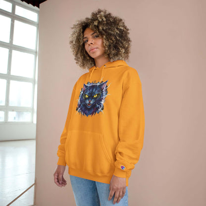 Mad Cat Men and Women Champion Hoodie style 4
