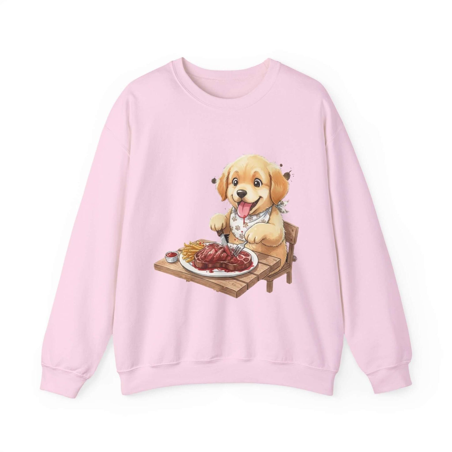 Watercolor Dog painting Unisex Crewneck Sweatshirt style 1