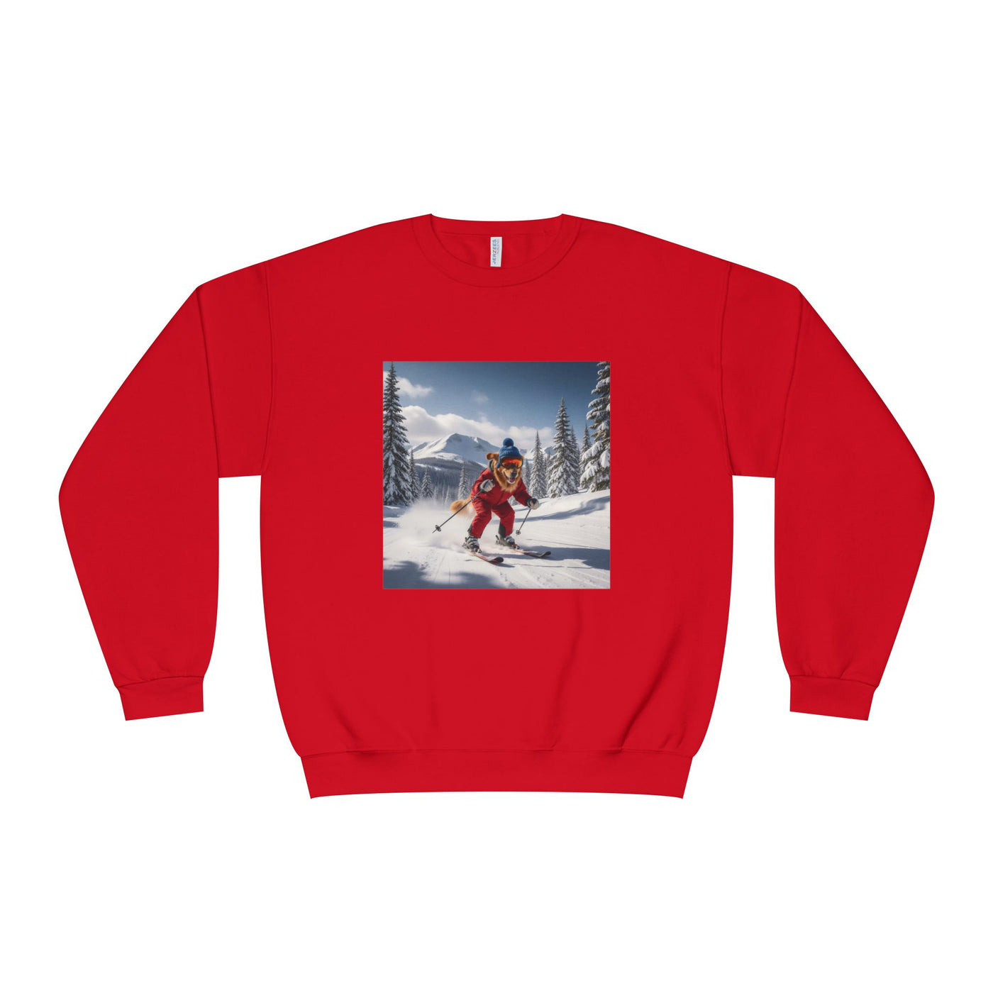 Skiing Dog Unisex NuBlend® Crewneck Sweatshirt