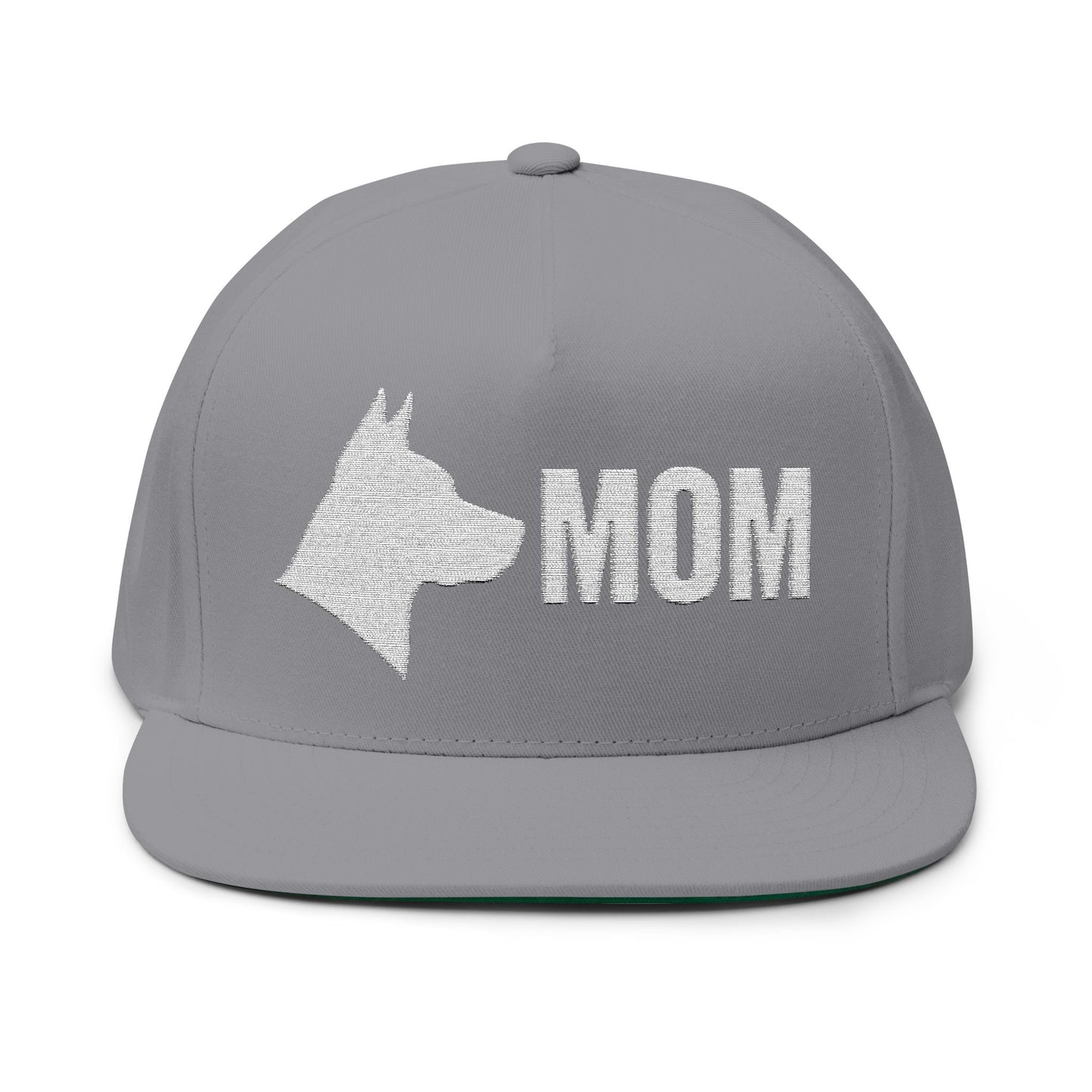 Stylish Embroidered Dog Mom Flat Bill Cap style 5