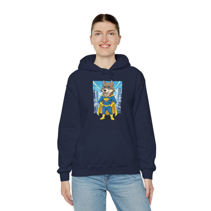 Dog cosplay Superman Funny Design Unisex Hoodie style 1