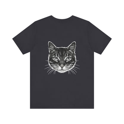 Cat Lover Unisex Tee Cat Head style 1, Perfect Gift for Pet Owners, Vintage Cat Design, Graphic T-shirt, Animal Lover, Casual Wear, Birthday Gift