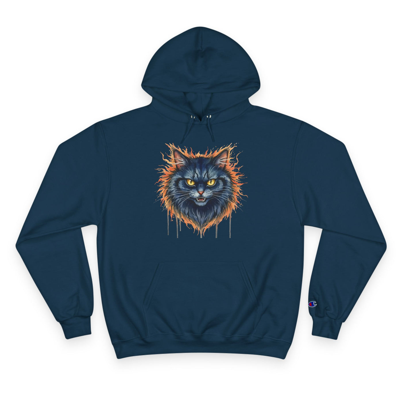 Mad Cat style 2 Men and Women Champion Hoodie