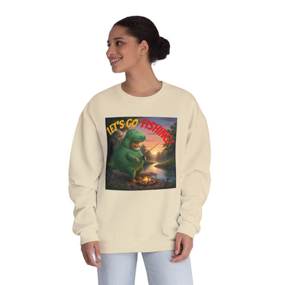 Crocodile Cat Fishing Unisex NuBlend Sweatshirt style 3
