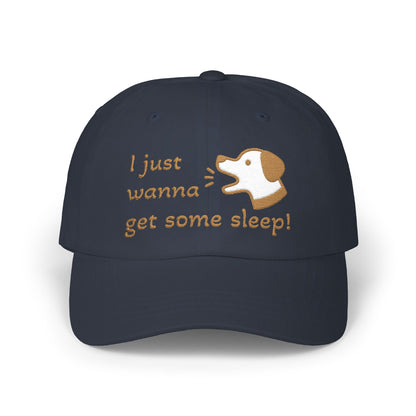 I Just Wanna Get Some Sleep Funny Dog Embroidered Dad Cap Hat