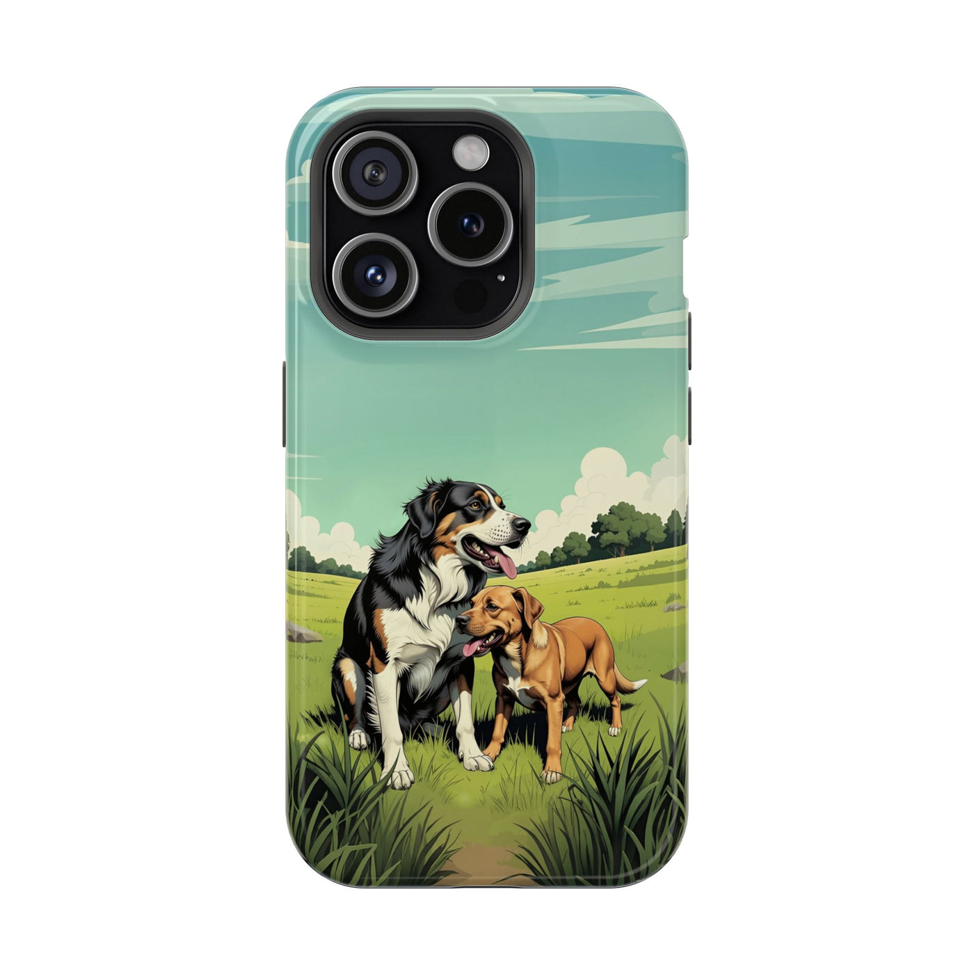 Dog Lovers' Magnetic Impact-Resistant Phone Case comic style 3, Cute Dog Design, Pet Owner Gift, Animal Lover Accessory, Birthday Gift for Dog Lovers