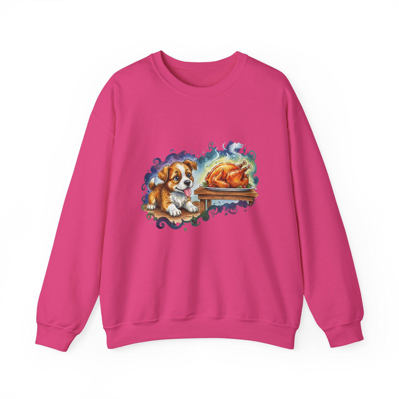 Watercolor painting style 6 Men & Women Cute Cat Pile Crewneck Sweatshirt