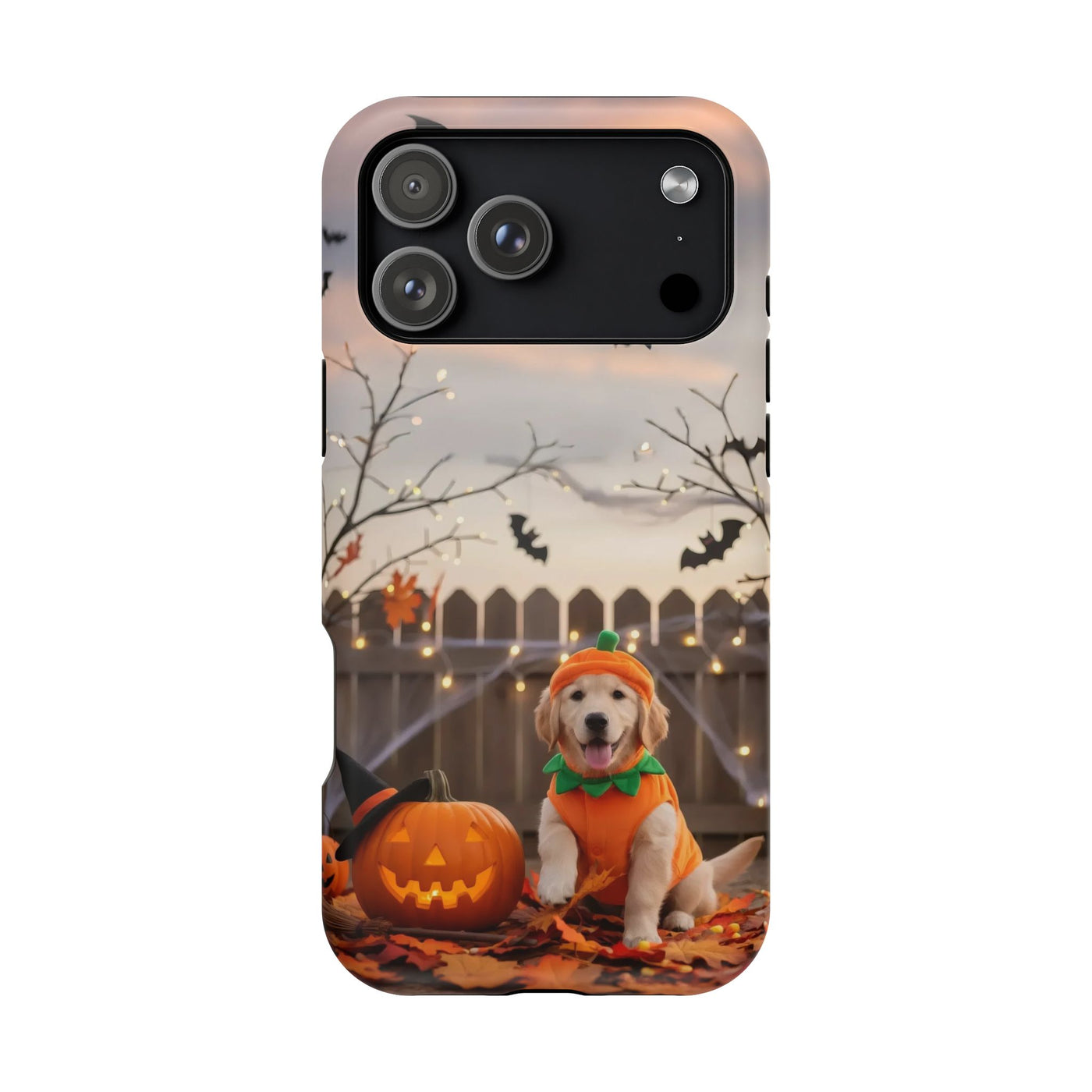 Halloween cute puppy photo style 4 Magnetic Impact-Resistant Phone Case, Cute Dog Design, Pet Owner Gift, Animal Lover Accessory, Birthday Gift for Dog Lovers