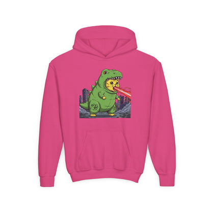 Cat cosplay Godzilla Unisex Kids Hoodie style 4