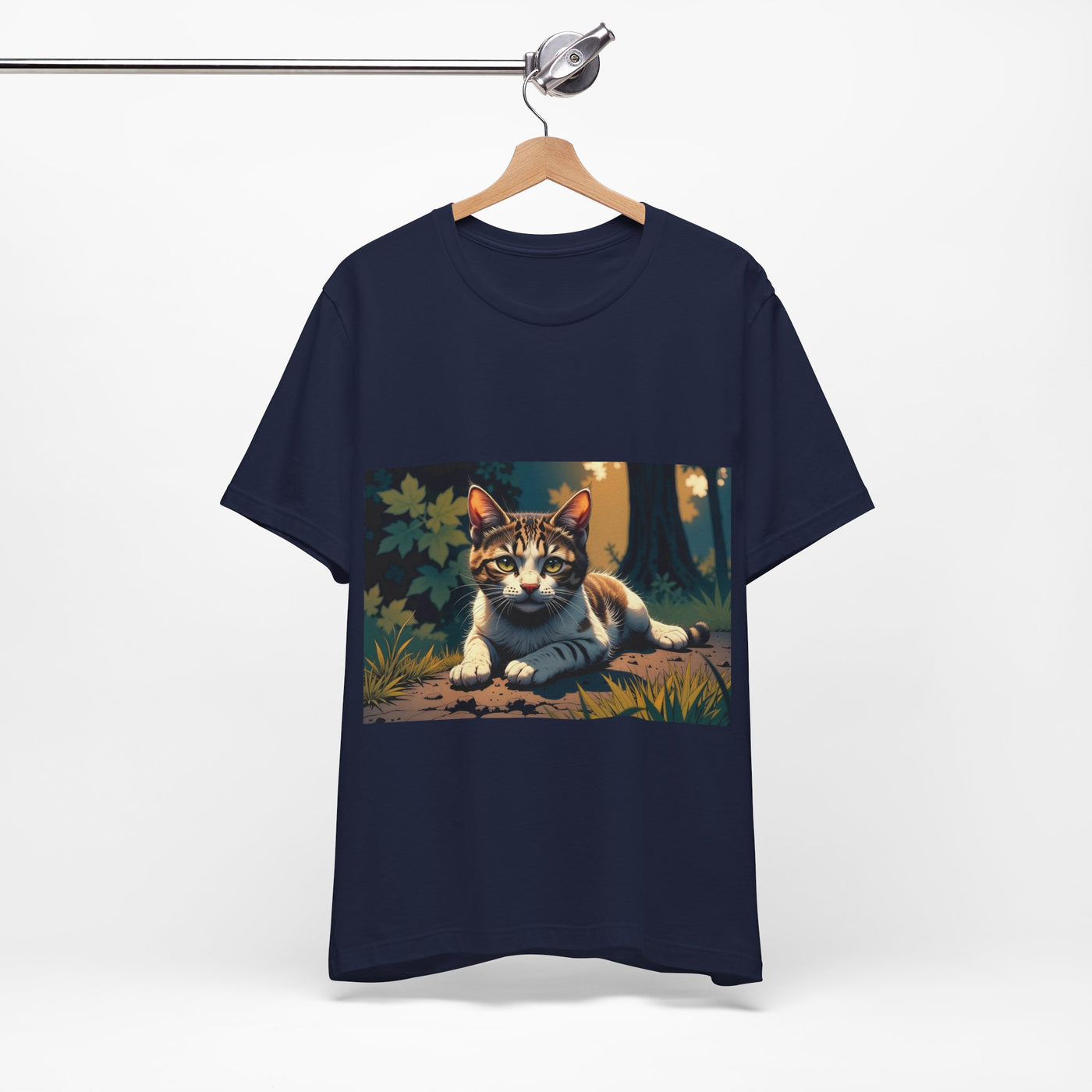 Cool Cat Graphic Tee style 2 - Unisex Jersey Short Sleeve Tee, Cat Lover Gift, Cute Cat T-Shirt, Casual Wear, Pet Owner Apparel