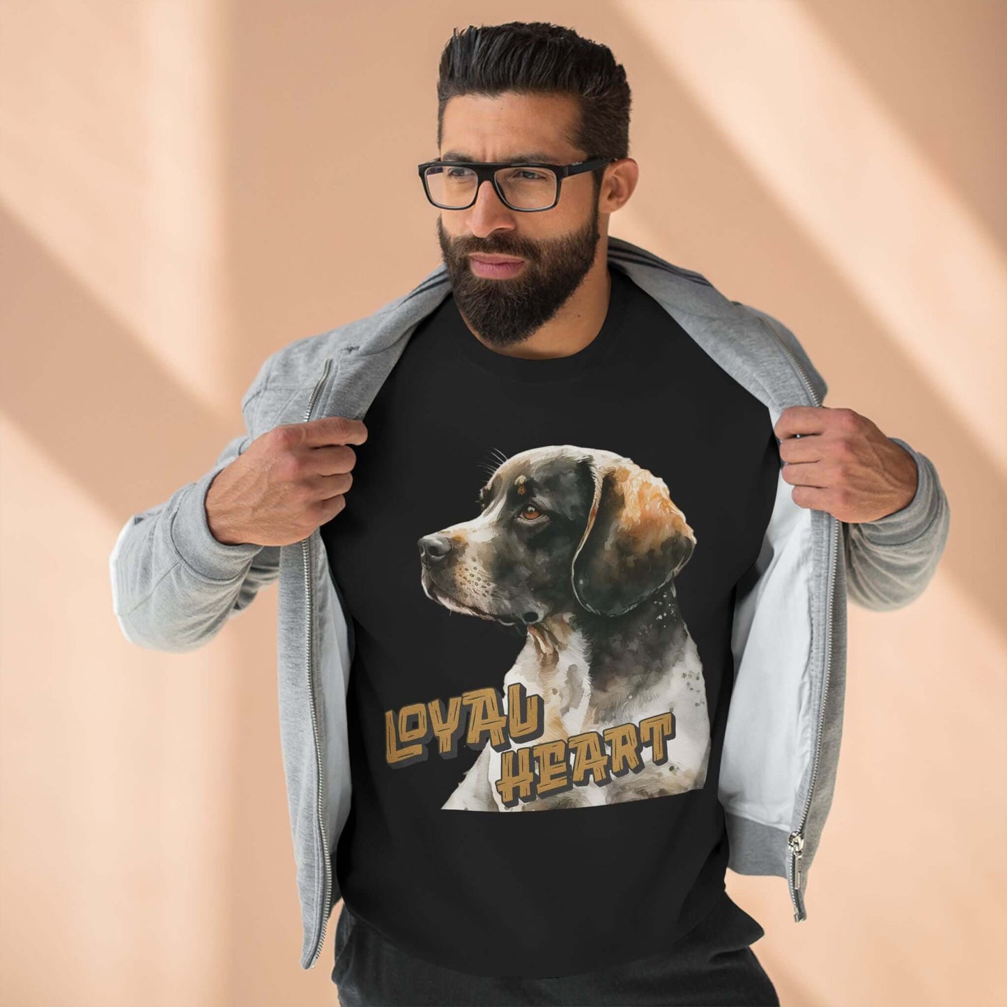 Loyal Heart Dog Lover Unisex Crewneck Sweatshirt style 4