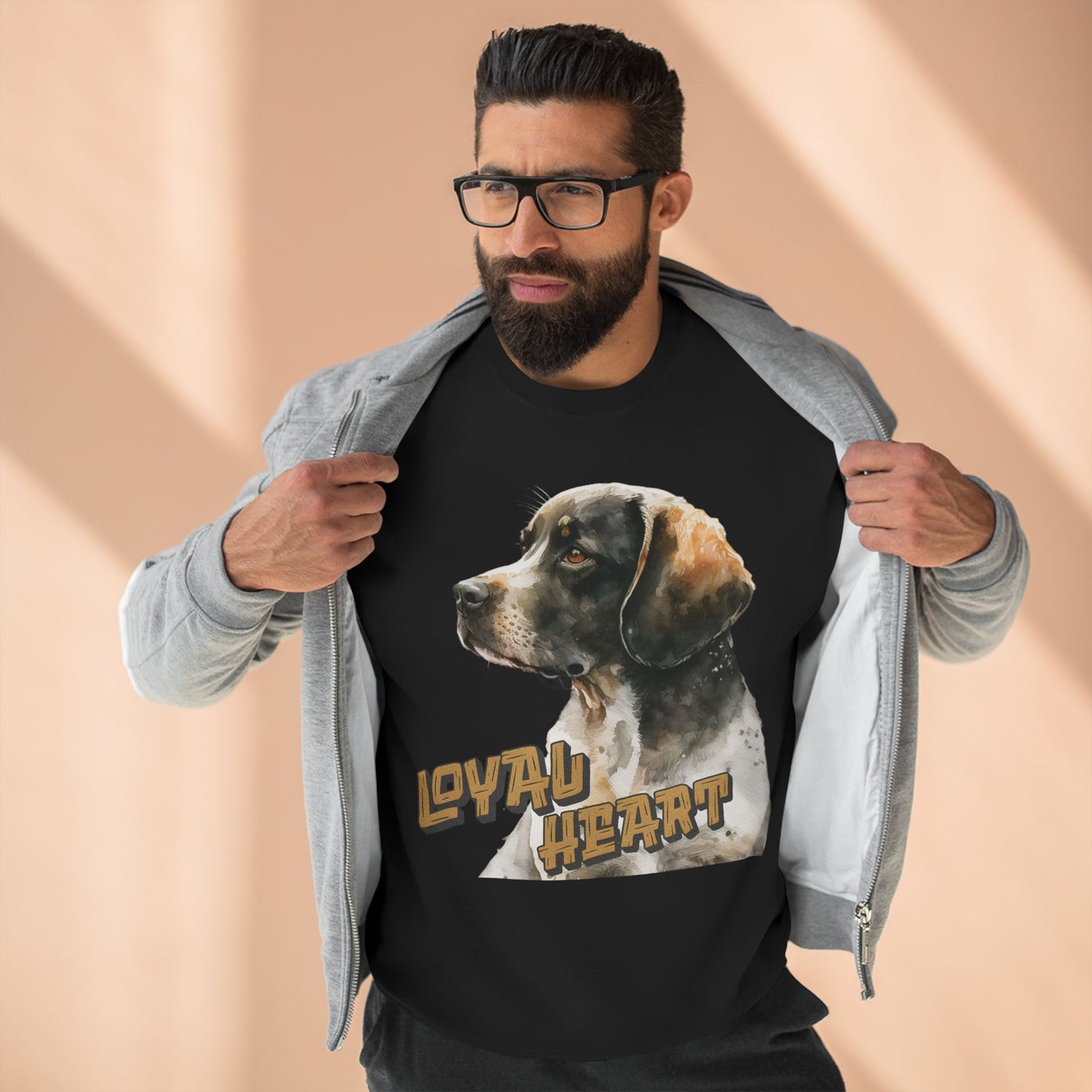 "Loyal Heart" Dog Lover style 4 Unisex Crewneck Sweatshirt