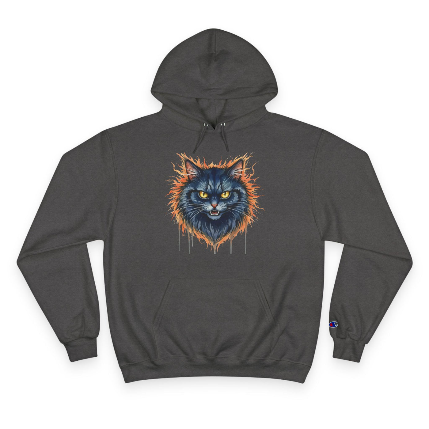 Mad Cat style 2 Men and Women Champion Hoodie