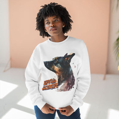 "Loyal Heart" Dog Lover style 1 Unisex Crewneck Sweatshirt