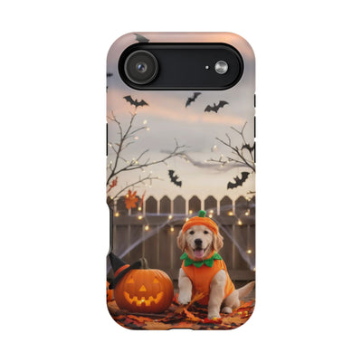 Halloween cute puppy photo style 4 Magnetic Impact-Resistant Phone Case, Cute Dog Design, Pet Owner Gift, Animal Lover Accessory, Birthday Gift for Dog Lovers