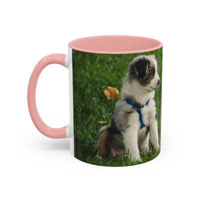 Dog Print Accent Coffee Mug - Dog Lover Gift, Cute Pet Mug, Animal Print Cup, Coffee Tea Mug, Unique Dog Themed Gift