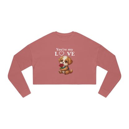 Cropped Dog Lover Women Sweatshirt - You're My Love style 1