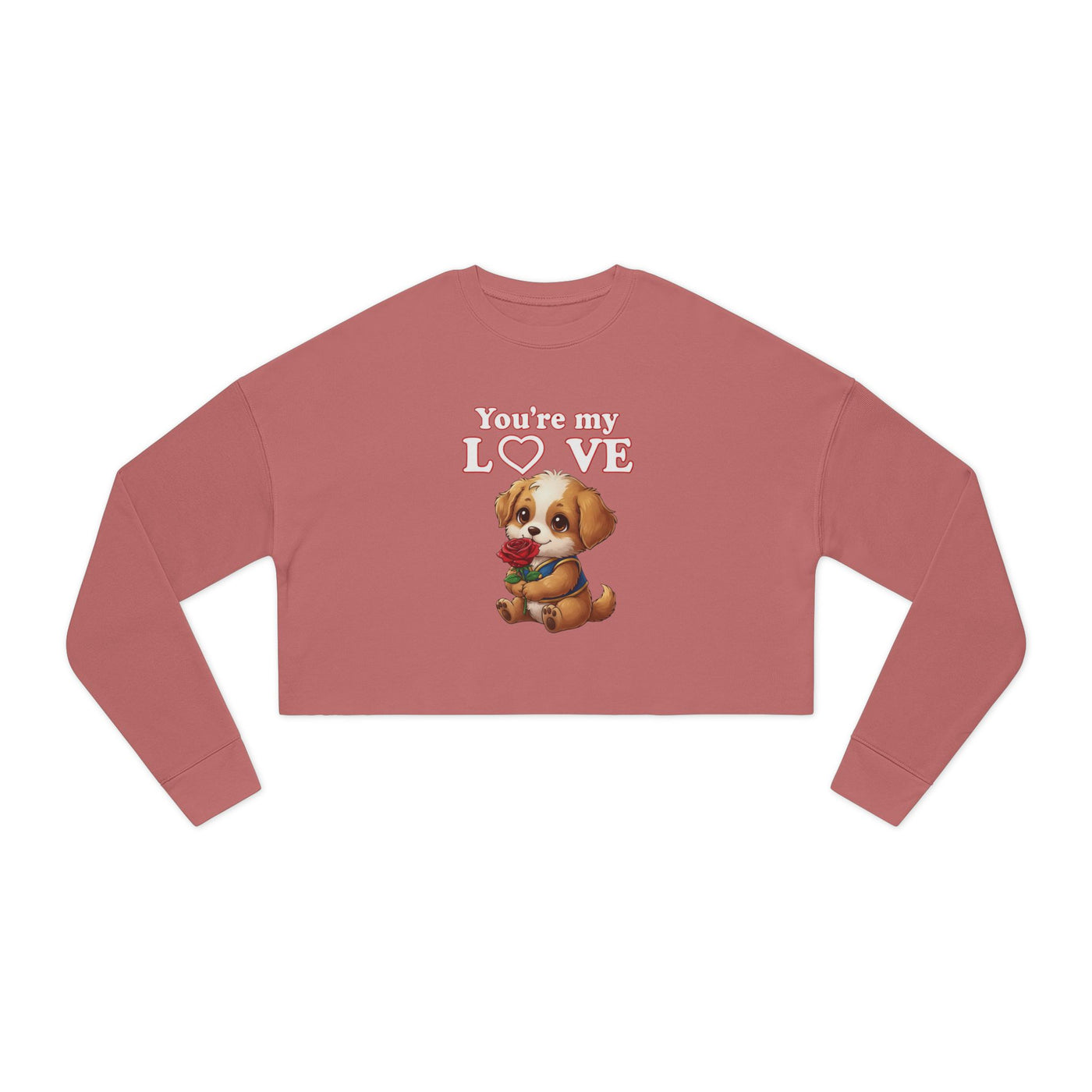 Cropped Dog Lover Sweatshirt - You're My Love style 1