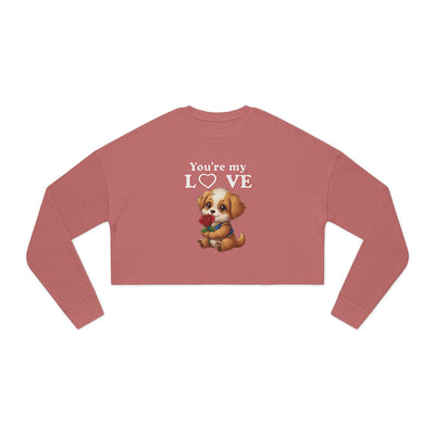 Cropped Dog Lover Sweatshirt - You're My Love style 1
