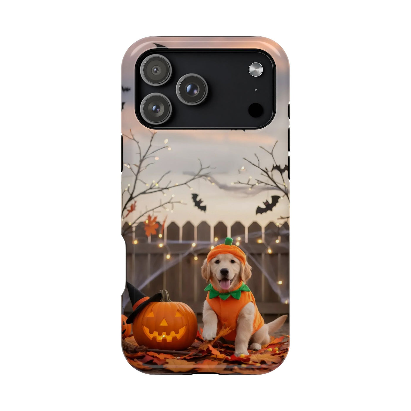 Halloween cute puppy photo style 4 Magnetic Impact-Resistant Phone Case, Cute Dog Design, Pet Owner Gift, Animal Lover Accessory, Birthday Gift for Dog Lovers
