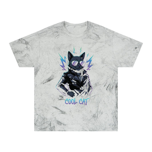 Cool Cat Unique Style Graphic Unisex T-Shirt Colorful