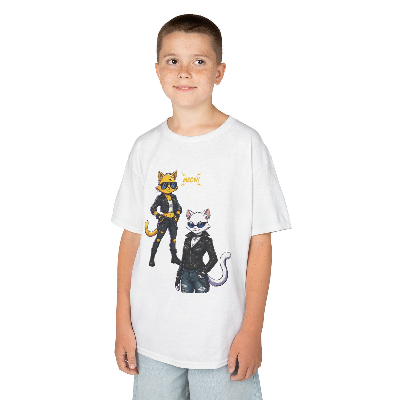 Cool Cat Girls Unisex Kids Heavy Cotton™ Tee