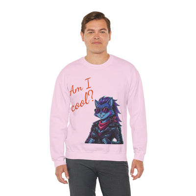 Cool Cat style 2 Unisex Crewneck Sweatshirt | Cozy Gift for Cat Lovers, Casual Wear, Unique Graphic Sweatshirt, Birthday Gift, Everyday Style